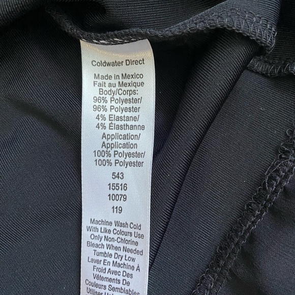 Coldwater creek blouse black bell sleeve 3/4 top size M - Picture 6 of 6